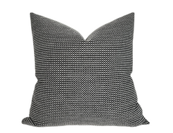 Schumacher Ellis Pillow Cover in Black