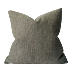 Outdoor Woven Pillow Cover in Pewter