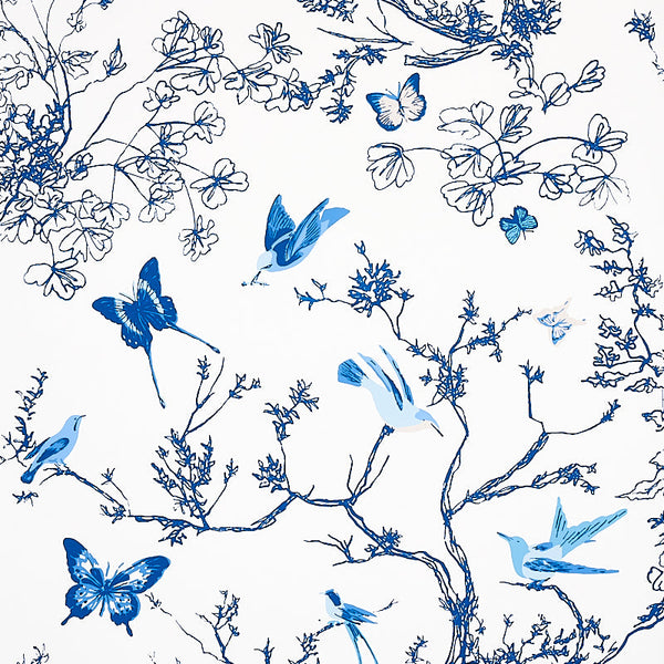 Schumacher Birds and Butterflies Wallpaper