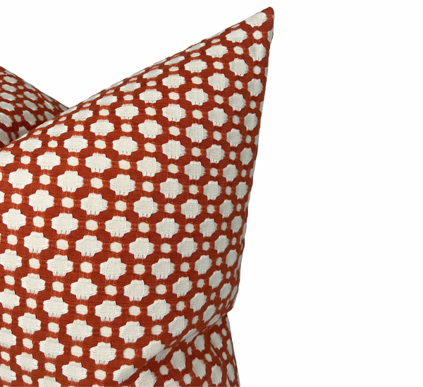 Schumacher Betwixt Pillow Cover in Spark