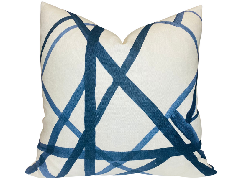 Kelly Wearstler Channels Pillow Cover in Periwinkle Blue