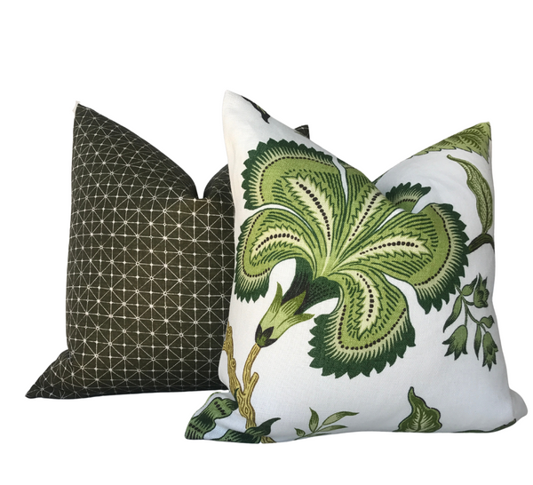 Fano Pillow Cover in Green