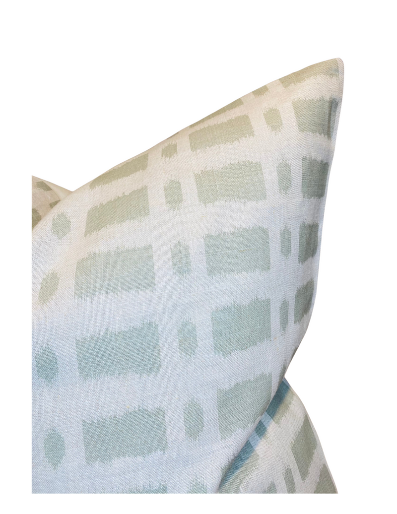 Schumacher Townline Pillow Cover in Sage