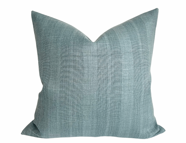 Kasteel Striped Pillow Cover in Tarn Blue