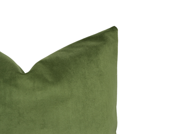 Luxe Velvet Pillow Cover in Fern