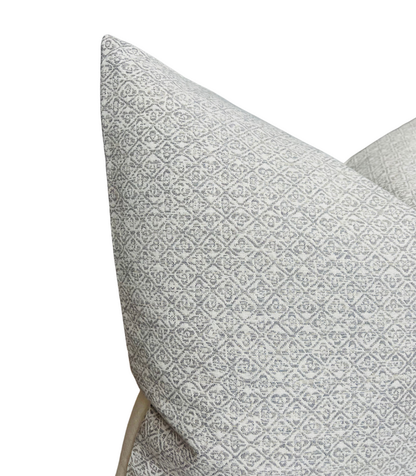 Schumacher Sarong Weave Pillow Cover in Sea Salt