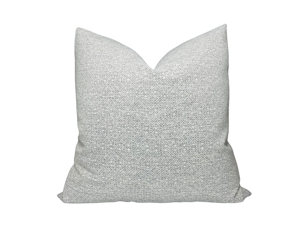 Schumacher Sarong Weave Pillow Cover in Sea Salt