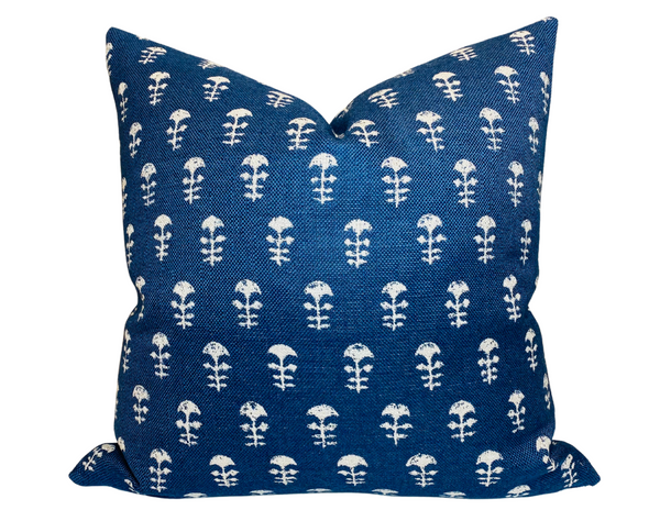 Yukka Woven Pillow Cover in Atlantic Blue, Walter G Textiles