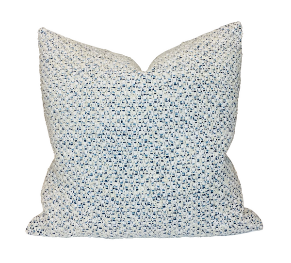 Tessellate Pillow Cover in Ivory Blues