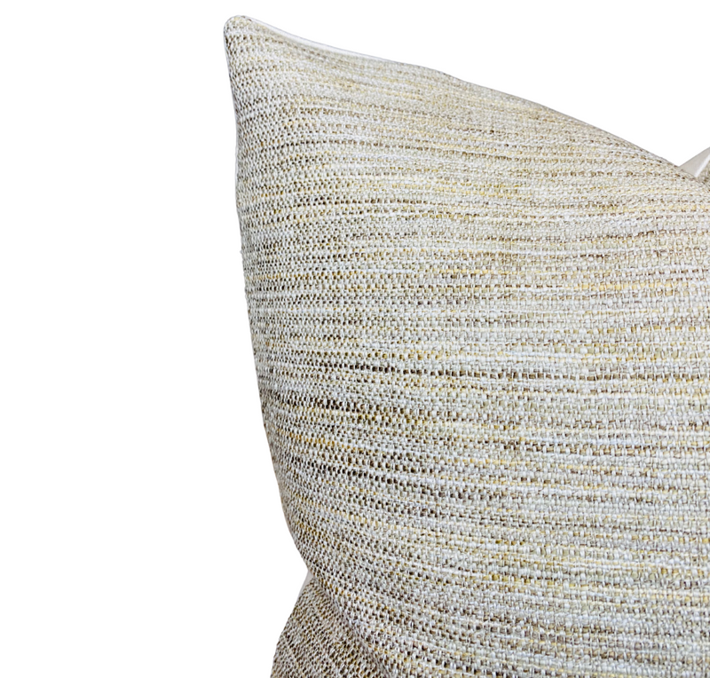 Schumacher Formentera Pillow Cover in Sand