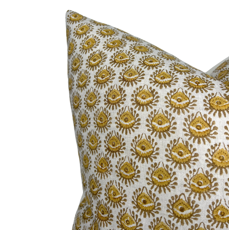 Lyon Pillow Cover in Saffron, Walter G Textiles