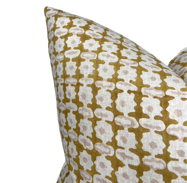 Pahari Pillow Cover in Saffron, Walter G Textiles