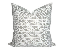 Nagari Pillow Cover in Chalk, Walter G Pillows, Decorative Throw Pillows