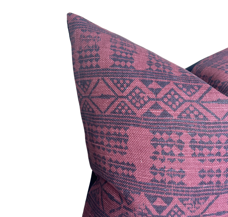 Peter Dunham Addis Pillow Cover in Midnight Pasha