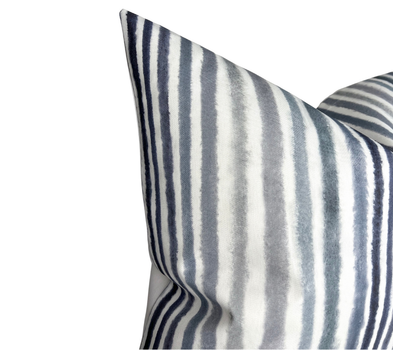 Palasari Pillow Cover in Graphite, Indoor Outdoor Pillow