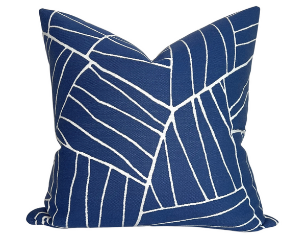 Ready to Ship, 20x20 Jordan Pillow Cover in Blue