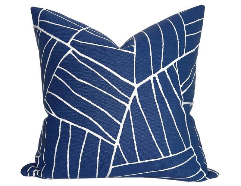 Thibaut Jordan Woven Pillow Cover in Royal Blue