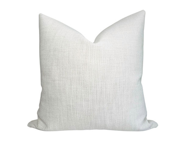 Outdoor Woven Pillow Cover in Chalk