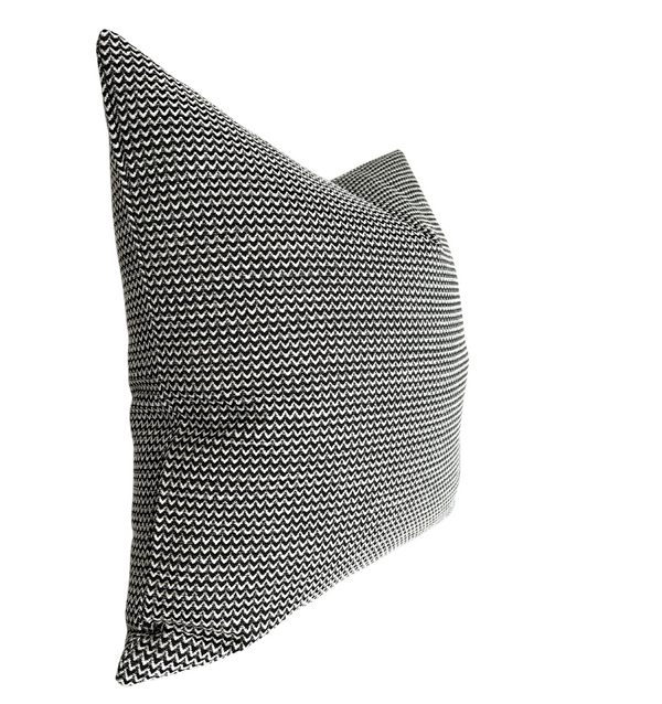 Schumacher Ellis Pillow Cover in Black