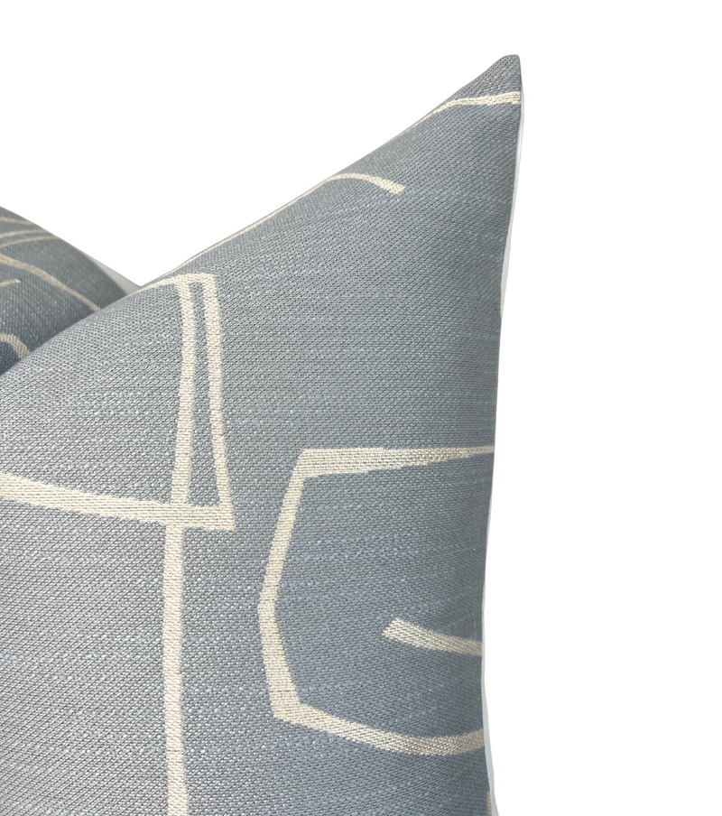 Kravet Abstract Pillow Cover in Blue