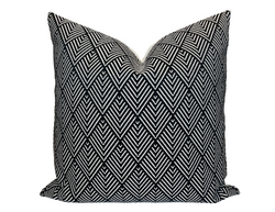 Ready to Ship, 20x20 Balian Outdoor Pillow Cover in Noir