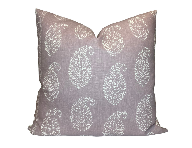 Peter Dunham Kashmir Paisley Pillow Cover in Lilac Purple