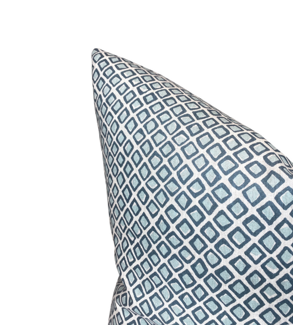 Diamond Buti Pillow Cover in Light Blue, Walter G Textiles