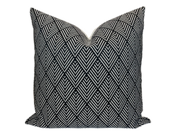 Balian Pillow Cover in Noir, Indoor Outdoor Pillow