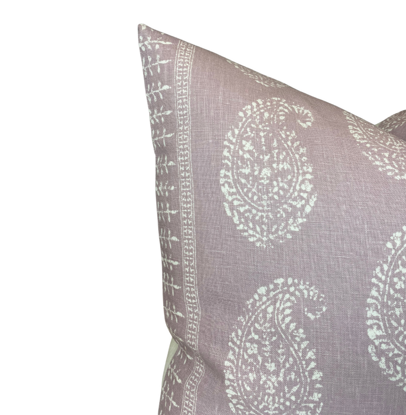 Peter Dunham Kashmir Paisley Pillow Cover in Lilac Purple