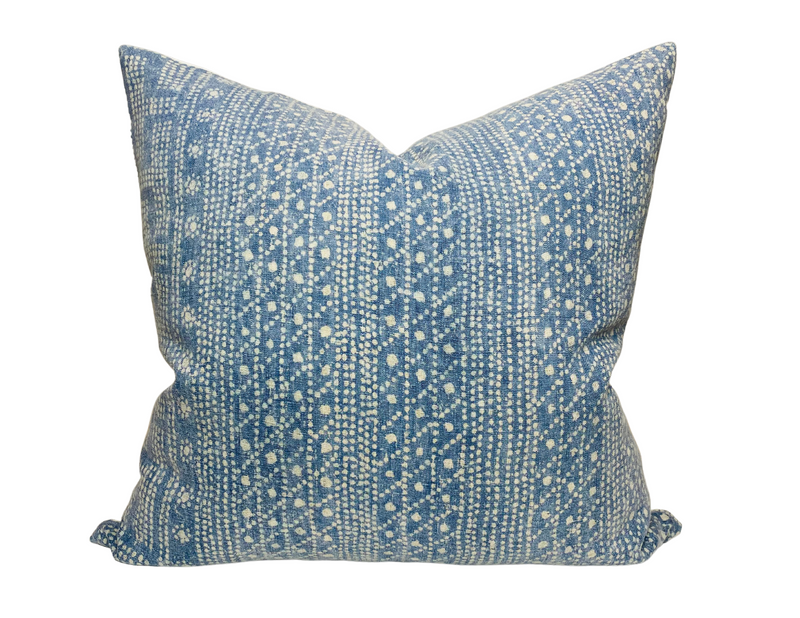 Turandot Pillow Cover in Aurora Blue