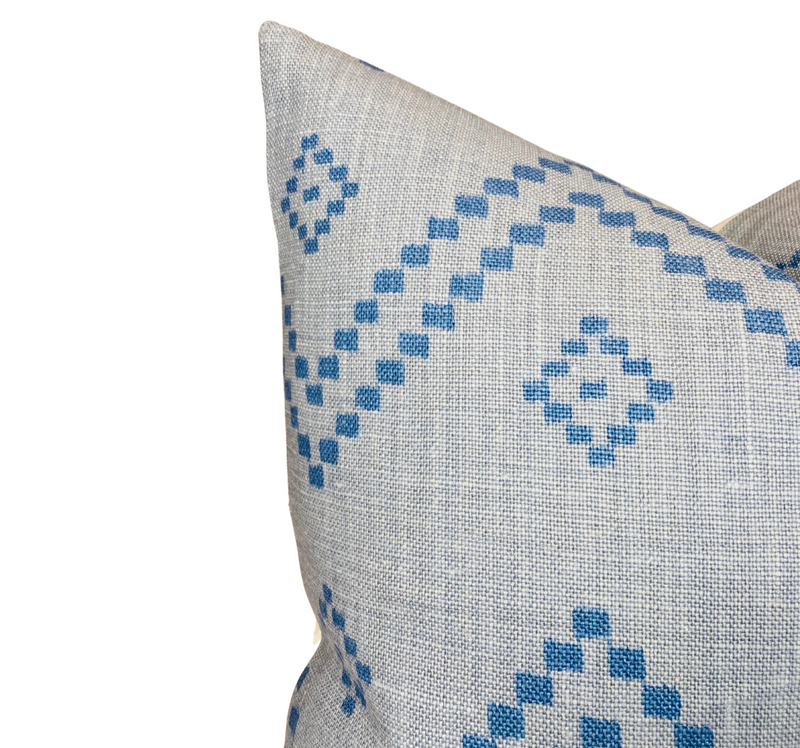 Peter Dunham Taj Pillow Cover in Mist Blue