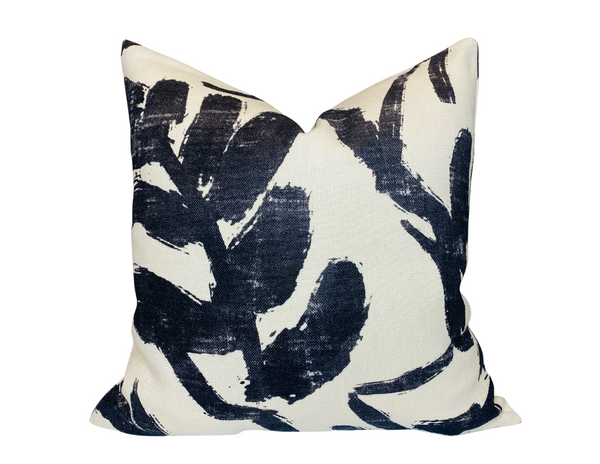 Suave Pillow Cover in Charcoal, Designer Pillows