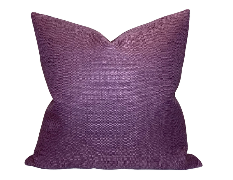 Ready to Ship, Linen Pillow Cover in Amethyst - Multiple Sizes Available