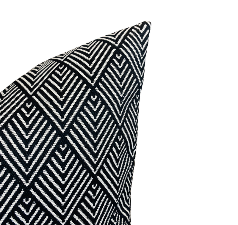 Ready to Ship, 20x20 Balian Outdoor Pillow Cover in Noir