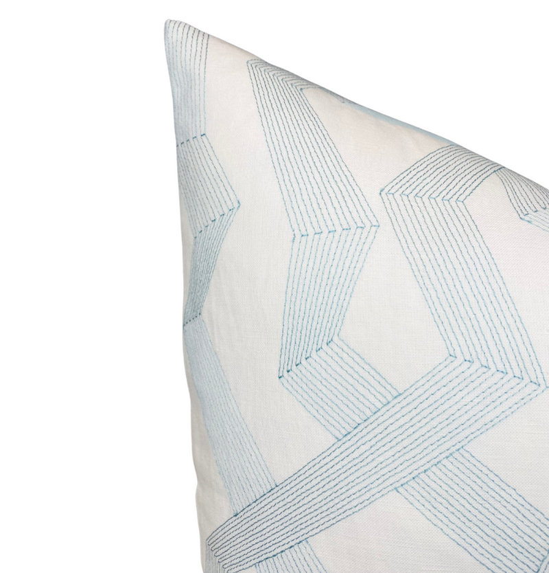 Ready to Ship, 20x20 Soto Pillow Cover in Bayside Blue