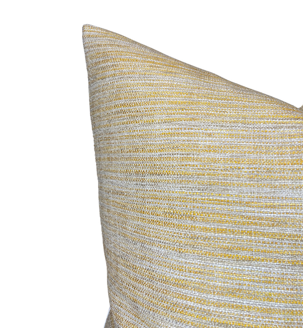 Schumacher Formentera Pillow Cover in Ochre