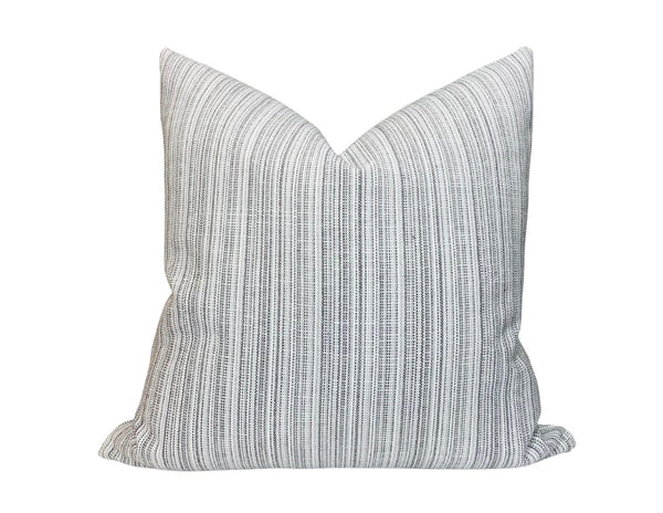 Veranda Strie Pillow Cover in Grey