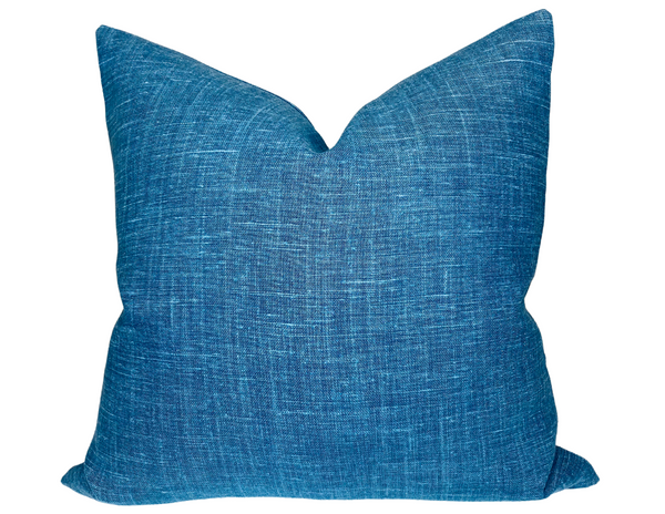 Oshin Pillow Cover in Ultramine Blue