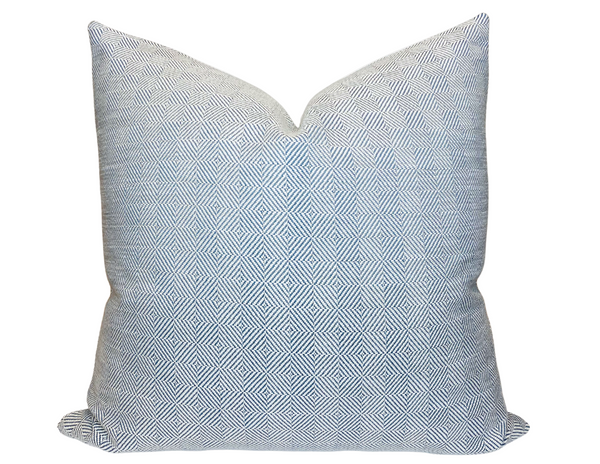 Chelsea Square Pillow Cover in Blue Haven, Indoor Outdoor Pillow