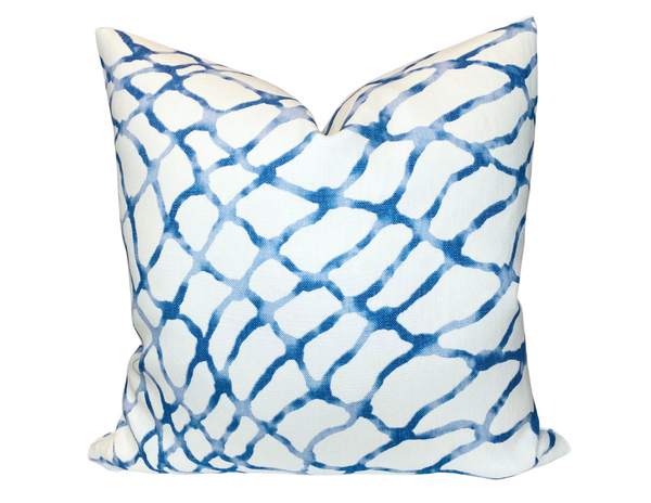 Waterpolo Pillow Cover in River Blue