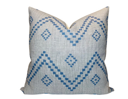 Peter Dunham Taj Pillow Cover in Mist Blue