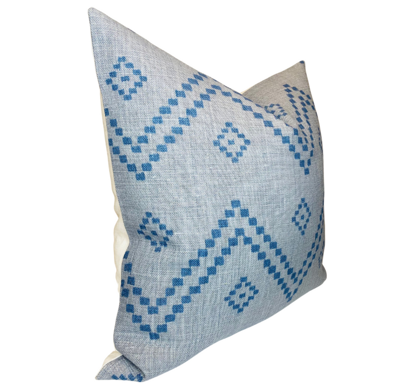 Peter Dunham Taj Pillow Cover in Mist Blue