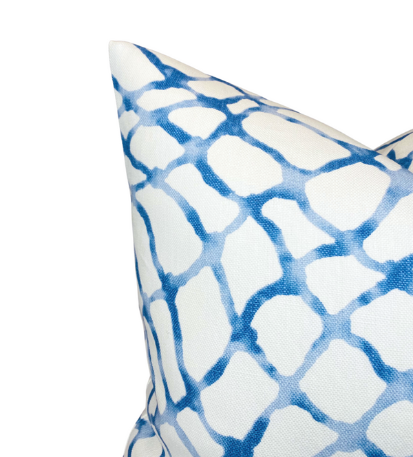 Waterpolo Pillow Cover in River Blue