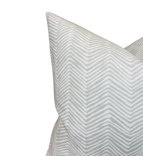 Petite Zig Zag Pillow Cover in Grey