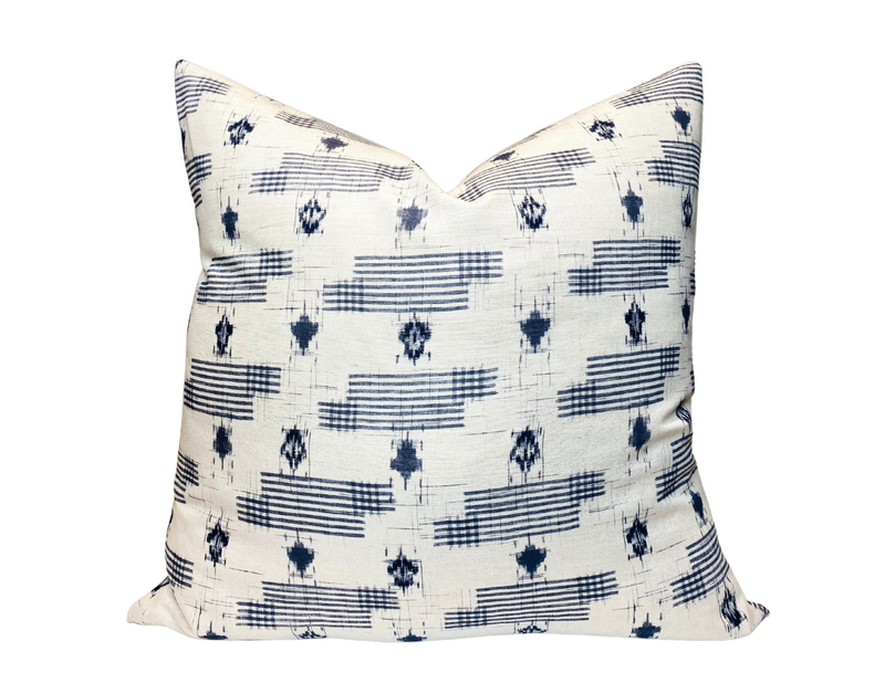 Yamah Pillow Cover in Blue, Designer Pillows