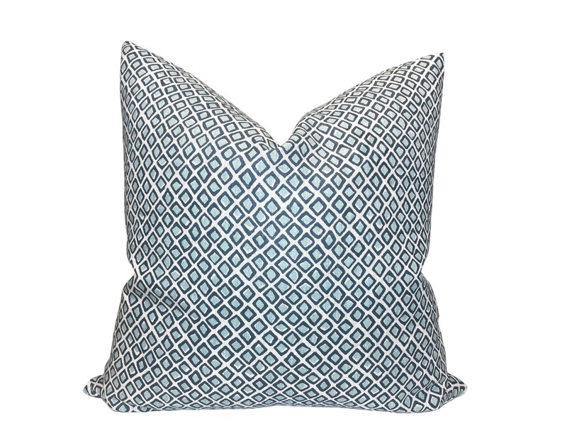 Diamond Buti Pillow Cover in Light Blue, Walter G Textiles