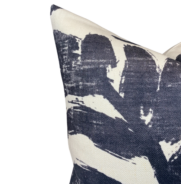 Suave Pillow Cover in Charcoal, Designer Pillows