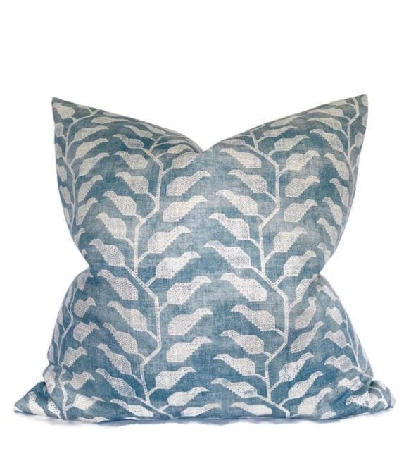 Folio Pillow Cover in Lake Blue