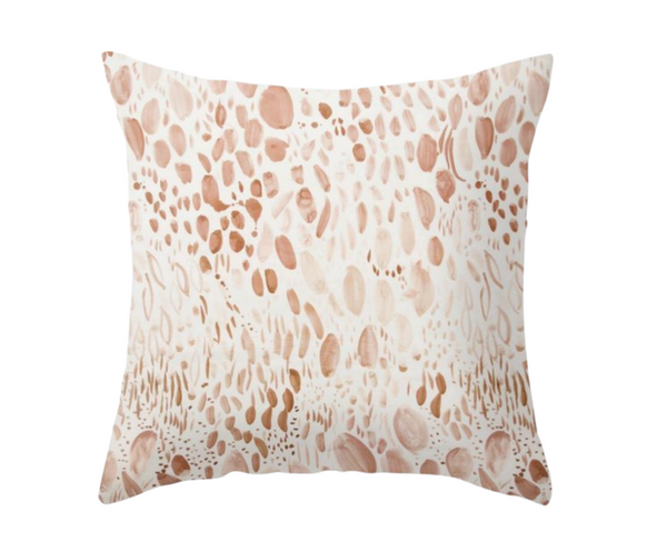 Blooms Pillow Cover in Blushing Taupe