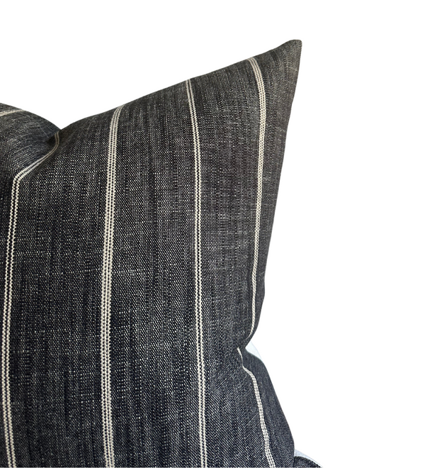 Marley Pillow Cover in Charcoal